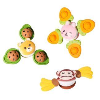 Set de Spinners Sensoriales x3 modelo Animalitos