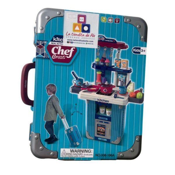 Maleta Cocina 2 en 1 – Juego Portátil para Mini Chefs