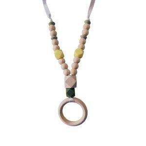 COLLAR DE LACTANCIA DE MADERA CON SILICONA