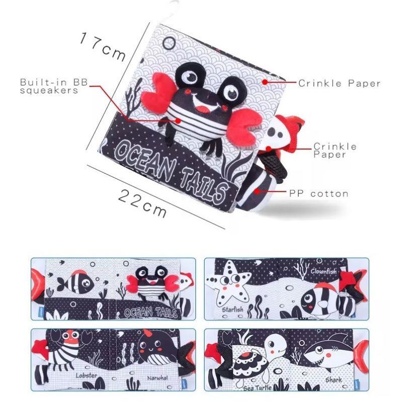 Libro de Alto Contraste Animales del Océano para Bebés - Imagen 2