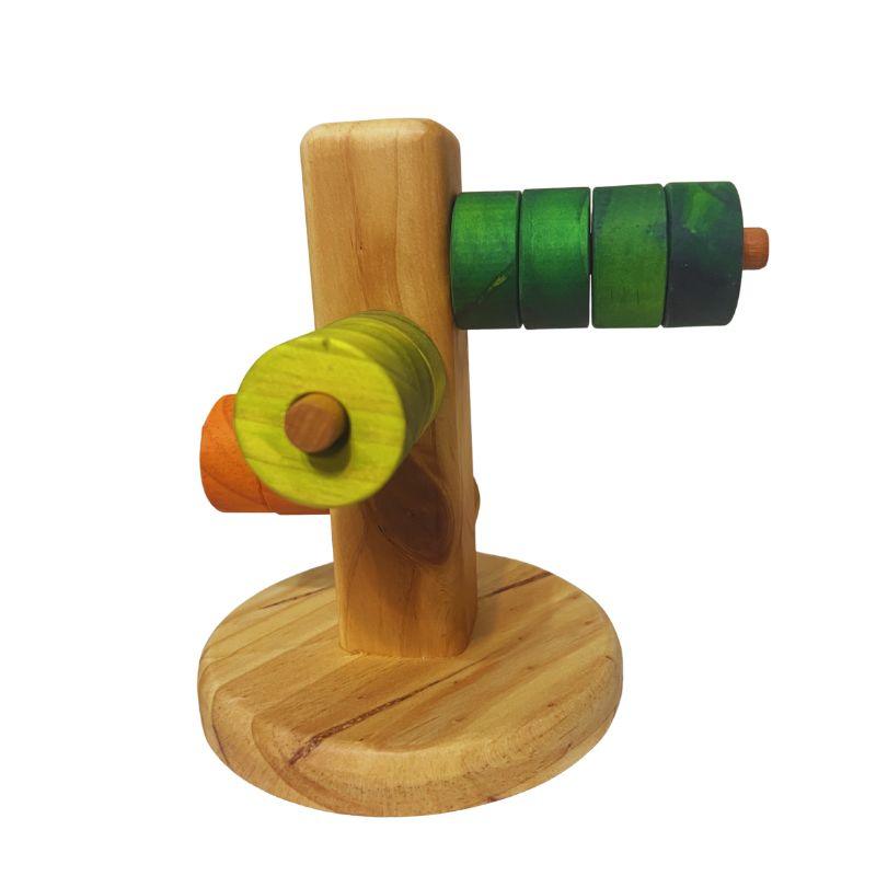 Juego de encaje de madera pino - Modelo Árbol - Hecho en Perú - Imagen 3