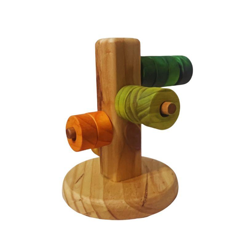 Juego de encaje de madera pino - Modelo Árbol - Hecho en Perú - Imagen 2