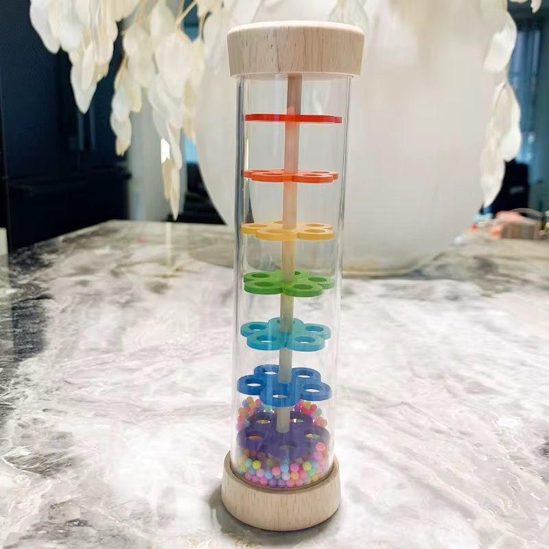 Palo de Lluvia de Madera para Bebés | Sonaja Sensorial - Imagen 3