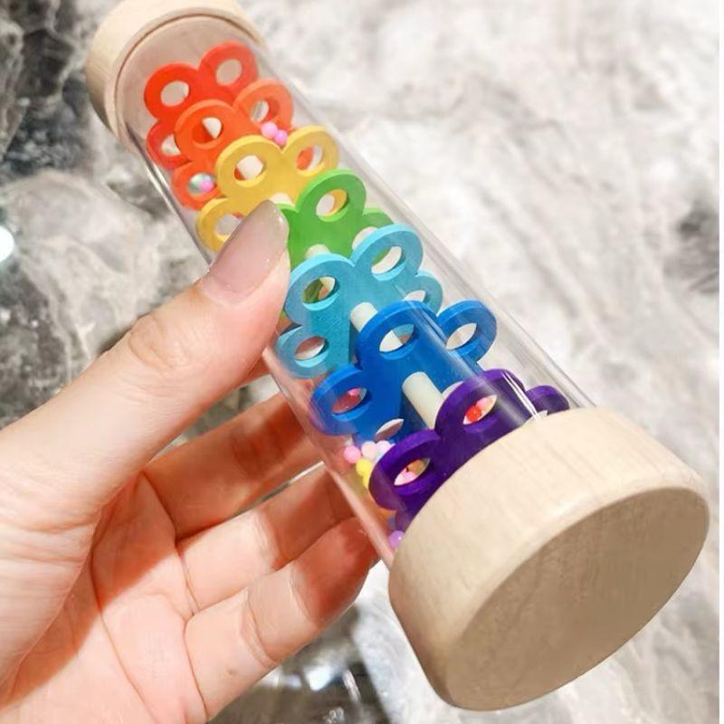 Palo de Lluvia de Madera para Bebés | Sonaja Sensorial - Imagen 2
