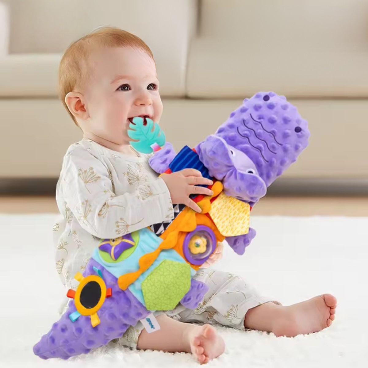 Cocodrilo Sensorial Vibrador para Bebés | Juguete Sensorial para Tummy Time - Imagen 3