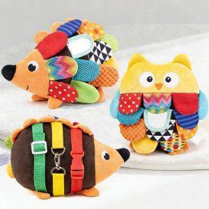 Muñeco Sensorial con texturas Erizo | Búho