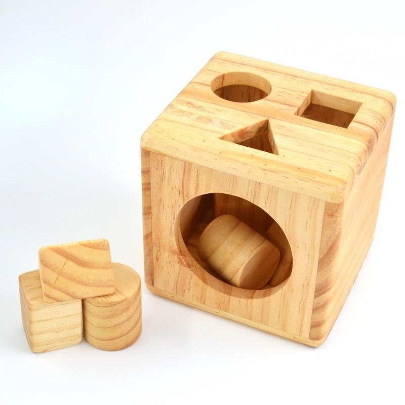 Cubo de Encaje con Bloques de Madera Pino | Hecho en Perú